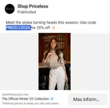 PRICELESS20 coupon verification screenshot