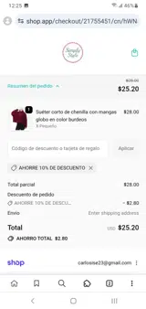 SAVE10OFF coupon verification screenshot