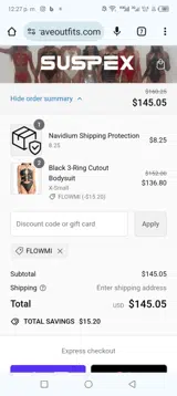 Flowmi coupon verification screenshot