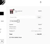 WELCOME1 coupon verification screenshot