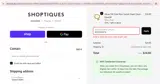 WELCOME10 coupon verification screenshot