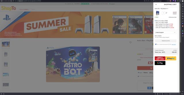 ShopTo checkout page showing ShopTo discount code box | Screenshot taken by SimplyCodes community member on Jul 25, 2025