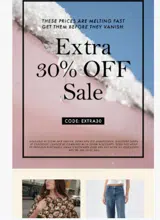extra30 coupon verification screenshot
