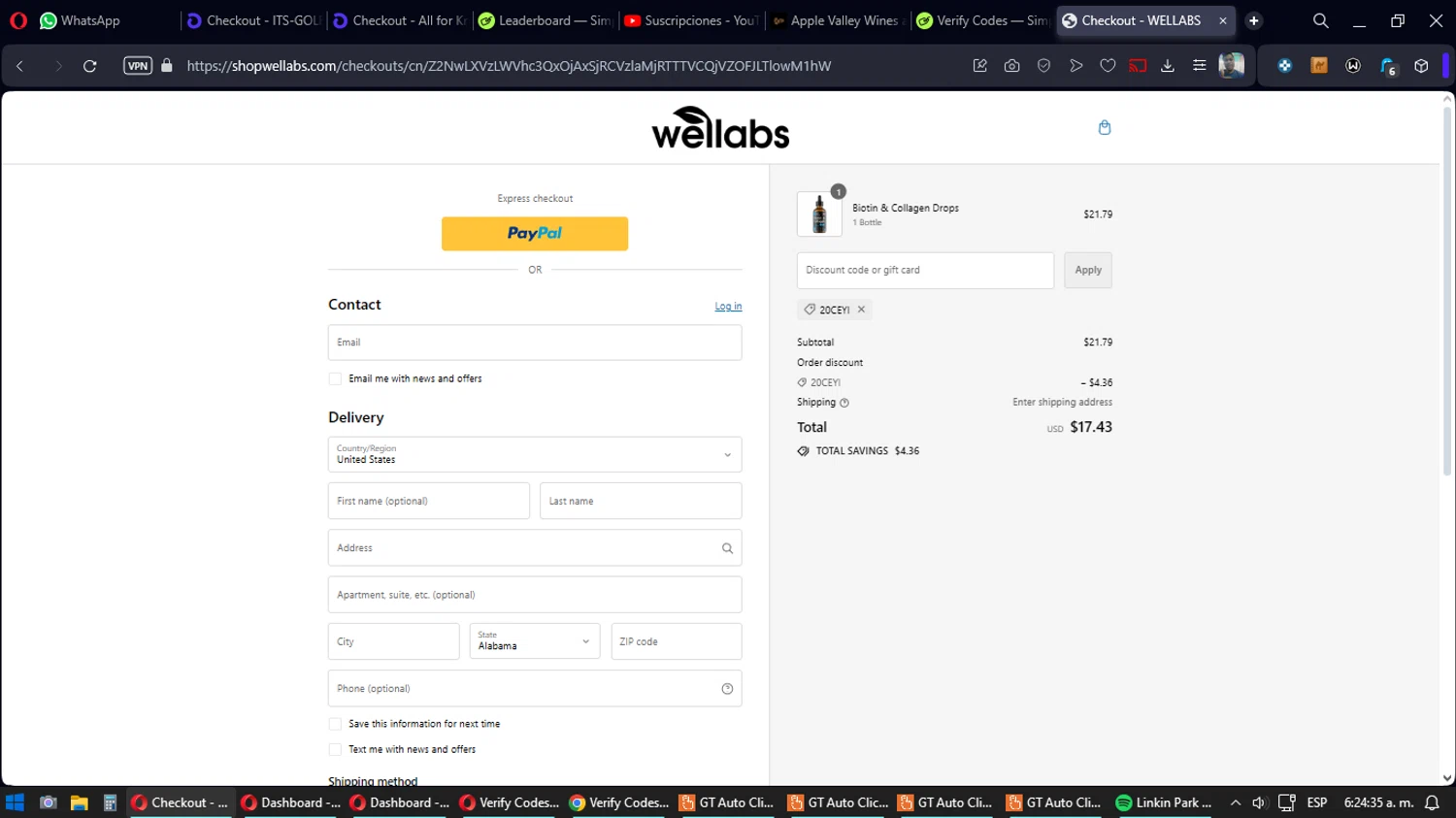 how to use WELLABS coupons