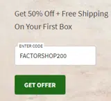 FACTORSHOP200 coupon verification screenshot