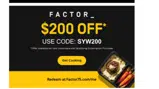 SYW200 coupon verification screenshot