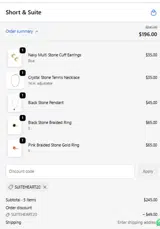 SUITEHEART20 coupon verification screenshot