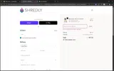Shredly coupon verification screenshot