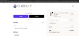 Shredly coupon verification screenshot