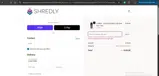 Shredly coupon verification screenshot