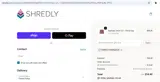 Shredly coupon verification screenshot