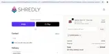 Shredly coupon verification screenshot