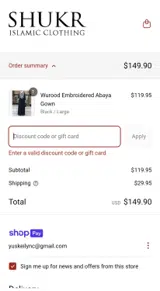 SALE20 coupon verification screenshot