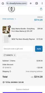 SHWETA coupon verification screenshot
