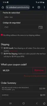 MLS29 coupon verification screenshot