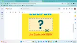 MYSTERY coupon verification screenshot