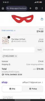 Sidekick Soda coupon verification screenshot