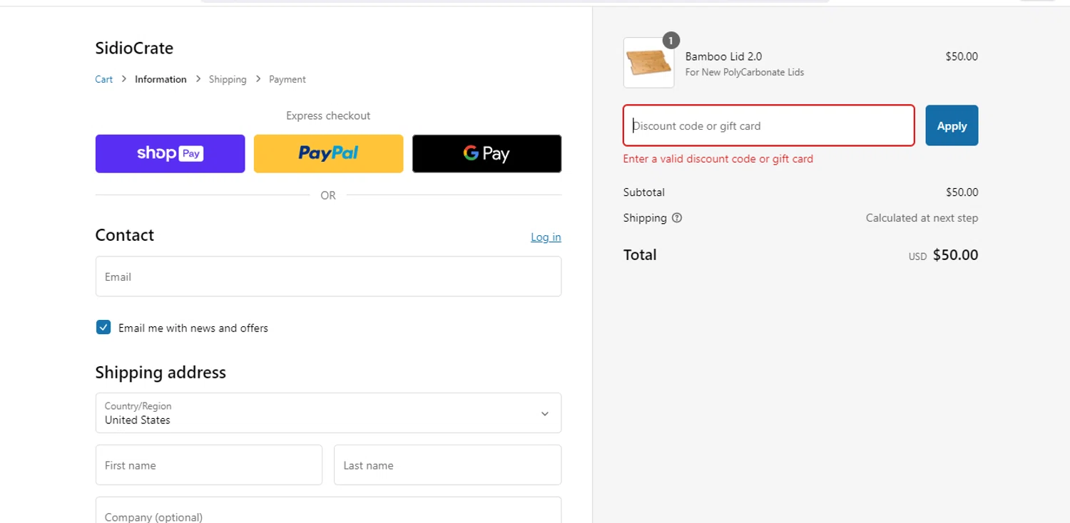 SidioCrate discount code screenshot showing code Taylor30 applied at SidioCrate checkout page. Uploaded by SimplyCodes community member LukaModric10 on Jan 9, 2025