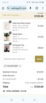 Sierra Madre Golf coupon verification screenshot
