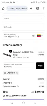 LABOR10 coupon verification screenshot