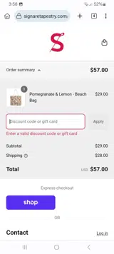 AUG20 coupon verification screenshot