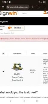 102025 coupon verification screenshot