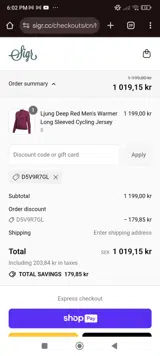 D5V9R7GL coupon verification screenshot