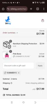 Summer15 coupon verification screenshot