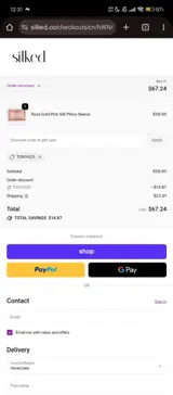 TONYA25 coupon verification screenshot