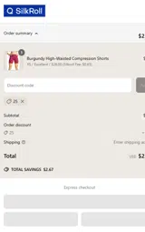 25 coupon verification screenshot