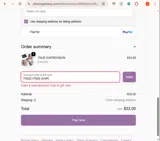 Silvering coupon verification screenshot