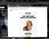 WALK20 coupon verification screenshot
