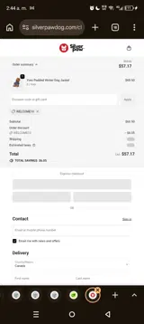 WELCOME10 coupon verification screenshot