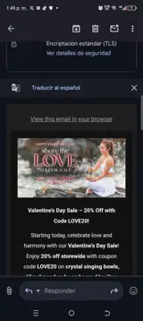 Love20 coupon verification screenshot