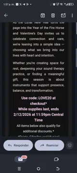 Love20 coupon verification screenshot