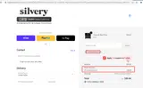 Silvery coupon verification screenshot