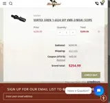 VTX15 coupon verification screenshot