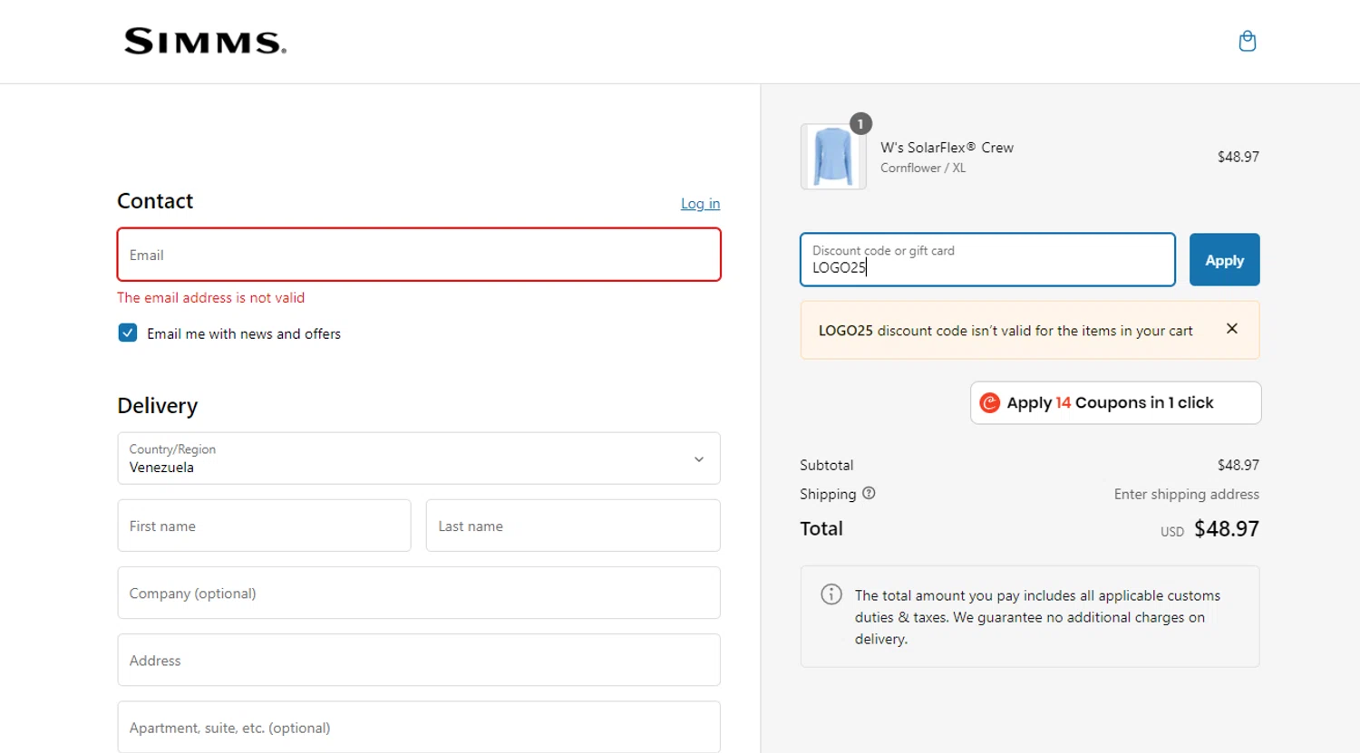 Simms Discount Codes - 10% Off | September 2024