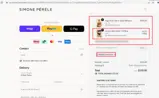 Simone Perele US coupon verification screenshot