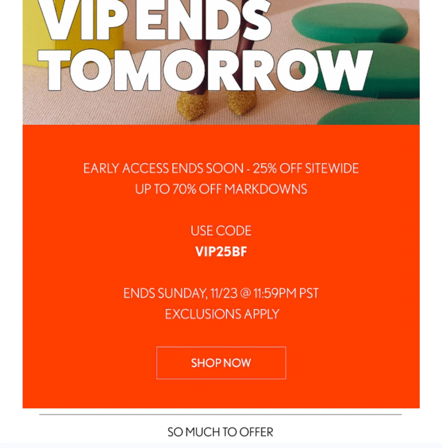 Simon Miller discount code screenshot showing code vip25bf applied at Simon Miller checkout page. Uploaded by SimplyCodes community member Logoteam on Nov 22, 2025