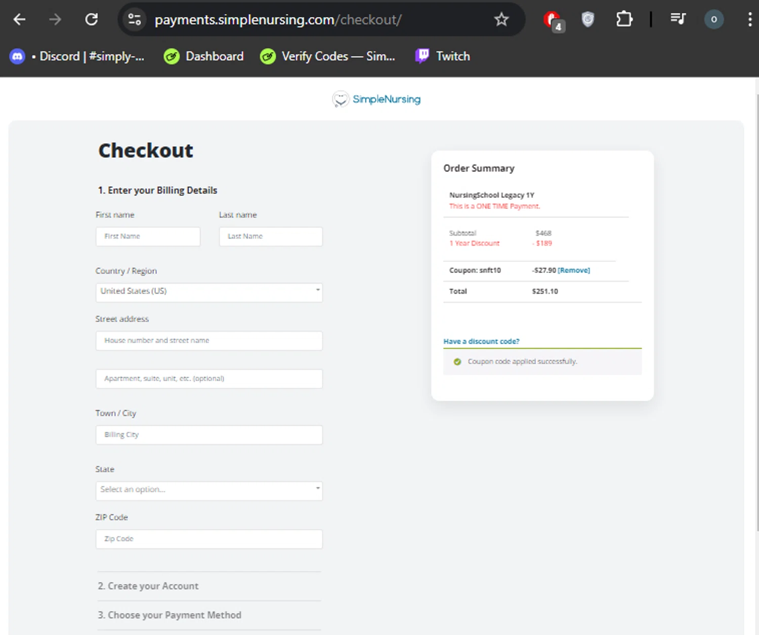 Simple Nursing Discount Codes 15 Off September 2024