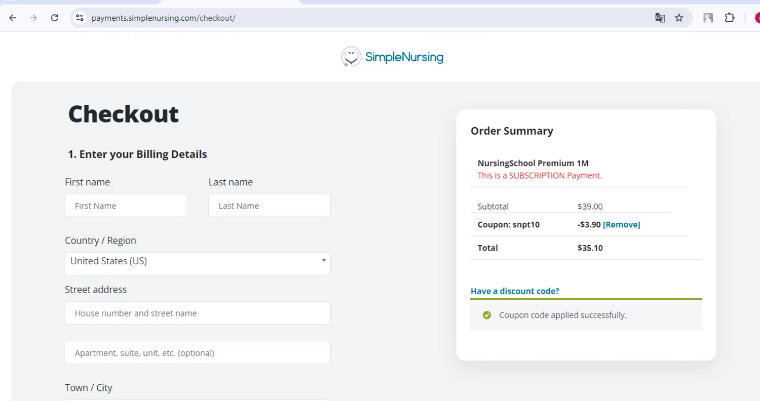 Simple Nursing Discount Codes 15 Off October 2024