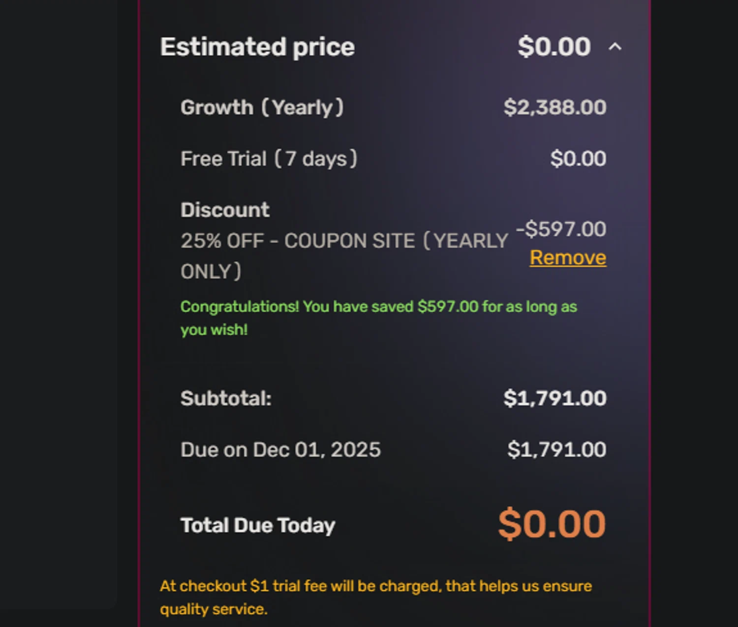 Simplified coupon code screenshot showing code 25more applied at Simplified checkout page. Uploaded by SimplyCodes community member PedroNavaja on Nov 24, 2025