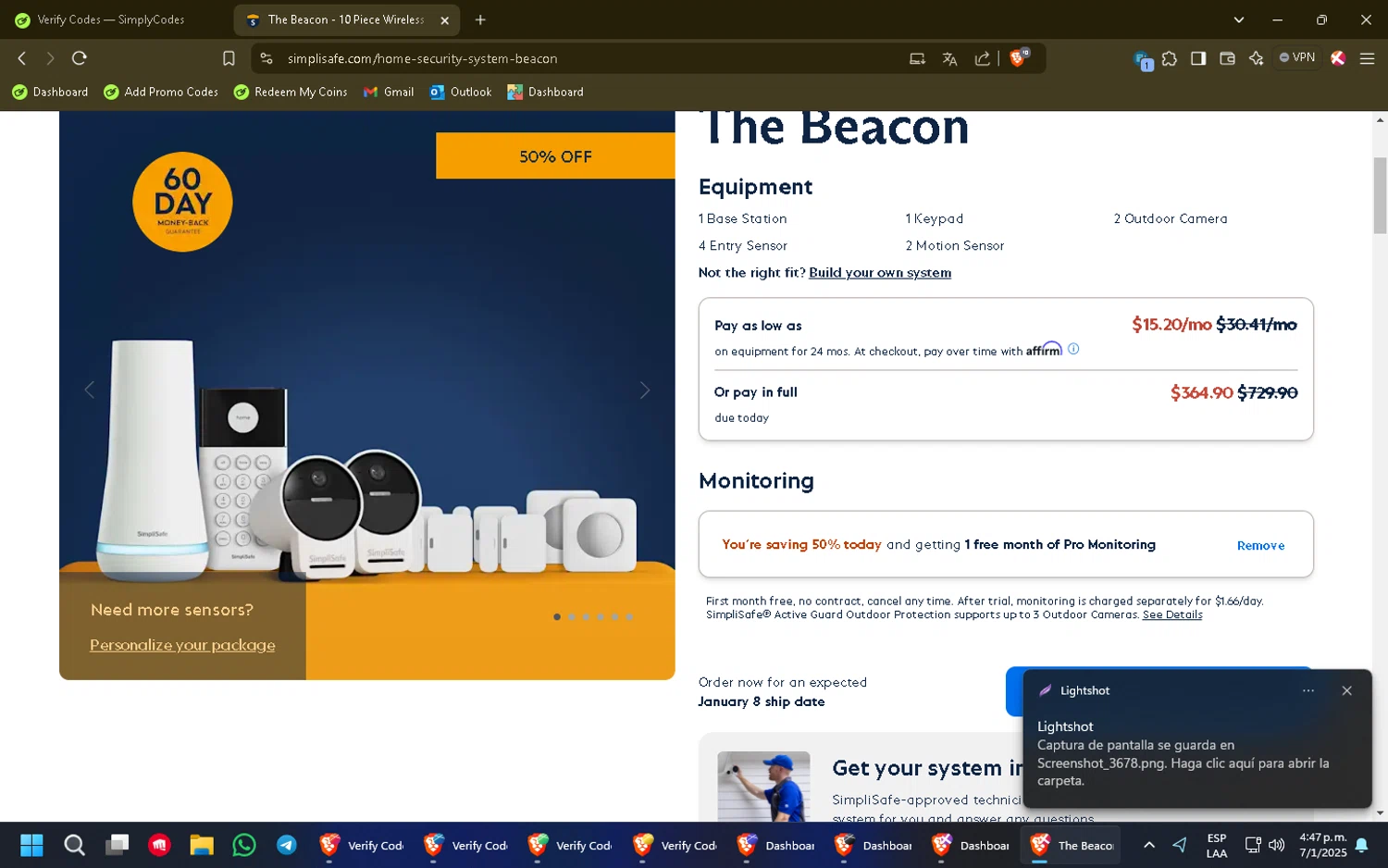 SimpliSafe Coupon Codes (10 Verified) - 50% Off Jan 2025