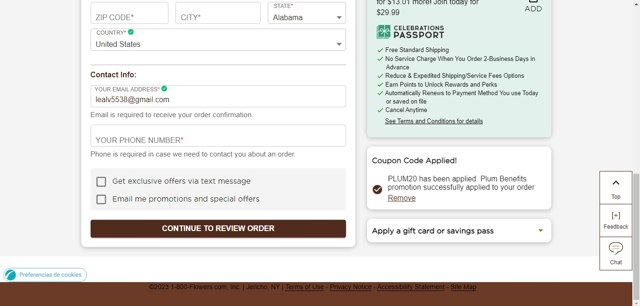 Simply Chocolate checkout page showing Simply Chocolate promo code box | Screenshot taken by SimplyCodes community member on May 17, 2023