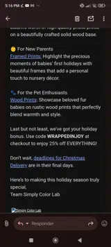 WRAPPEDINJOY coupon verification screenshot
