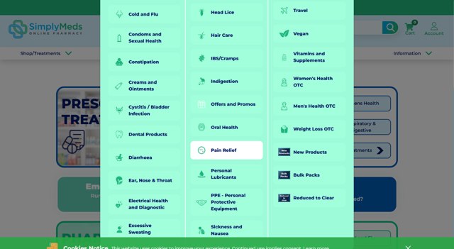 Simply Meds checkout page showing Simply Meds discount code box | Screenshot taken by SimplyCodes community member on Aug 21, 2025