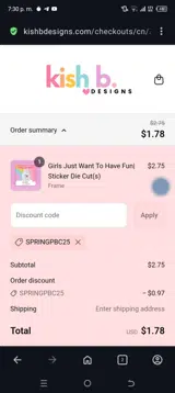 Springpbc25 coupon verification screenshot