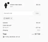 50off coupon verification screenshot