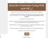 JULY4 coupon verification screenshot